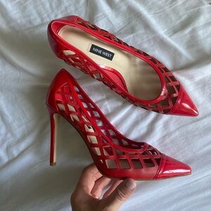 Nine West red heels
